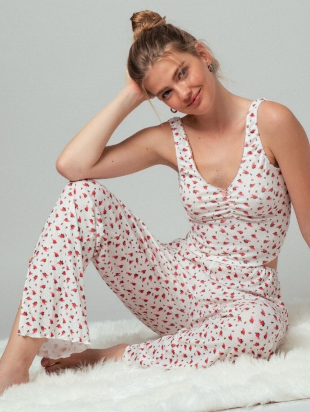 🌹 Rosette Pointelle Pajama Set